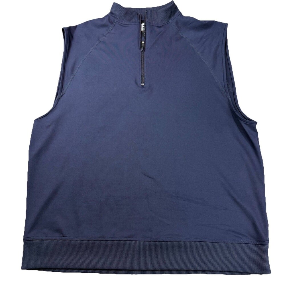Footjoy FJ 1/4 Zip Golf Vest Navy Blue Men’s Size Large